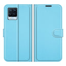 For OPPO Realme 8 / 8 Pro 4G Litchi Texture Horizontal Flip Protective Case with Holder & Card Slots & Wallet(Blue)