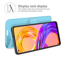 For OPPO Realme 8 / 8 Pro 4G Litchi Texture Horizontal Flip Protective Case with Holder & Card Slots & Wallet(Blue)