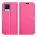 For OPPO Realme 8 / 8 Pro 4G Litchi Texture Horizontal Flip Protective Case with Holder & Card Slots & Wallet(Rose Red)