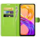 For OPPO Realme 8 / 8 Pro 4G Litchi Texture Horizontal Flip Protective Case with Holder & Card Slots & Wallet(Green)