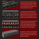 2-in 4-out Power Amplifier Speaker Switcher Splitter Comparator 300W Per Channel Without Loss Of Sound Quality