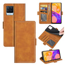 For OPPO Realme 8 / Realme 8 Pro Dual-side Magnetic Buckle Horizontal Flip Leather Case with Holder & Card Slots & Wallet(Yellow)