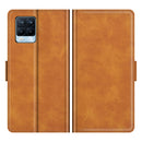 For OPPO Realme 8 / Realme 8 Pro Dual-side Magnetic Buckle Horizontal Flip Leather Case with Holder & Card Slots & Wallet(Yellow)