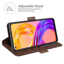 For OPPO Realme 8 / Realme 8 Pro Dual-side Magnetic Buckle Horizontal Flip Leather Case with Holder & Card Slots & Wallet(Brown)