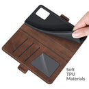 For OPPO Realme 8 / Realme 8 Pro Dual-side Magnetic Buckle Horizontal Flip Leather Case with Holder & Card Slots & Wallet(Brown)