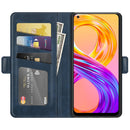 For OPPO Realme 8 / Realme 8 Pro Dual-side Magnetic Buckle Horizontal Flip Leather Case with Holder & Card Slots & Wallet(Dark Blue)