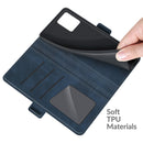 For OPPO Realme 8 / Realme 8 Pro Dual-side Magnetic Buckle Horizontal Flip Leather Case with Holder & Card Slots & Wallet(Dark Blue)