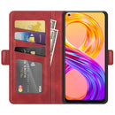 For OPPO Realme 8 / Realme 8 Pro Dual-side Magnetic Buckle Horizontal Flip Leather Case with Holder & Card Slots & Wallet(Red)