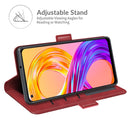 For OPPO Realme 8 / Realme 8 Pro Dual-side Magnetic Buckle Horizontal Flip Leather Case with Holder & Card Slots & Wallet(Red)
