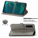For Sony Xperia 5 III Mandala Flower Embossed Horizontal Flip Leather Case with Bracket / Card Slot / Wallet / Lanyard(Gray)