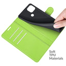 For OPPO Realme C21 Litchi Texture Horizontal Flip Protective Case with Holder & Card Slots & Wallet(Green)