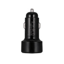 TE-P31 PD 20W USB-C / Type-C + QC3.0 18W USB Fast Car Charger(Black)