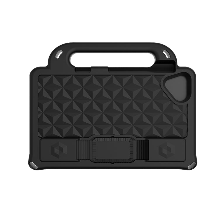 For Lenovo Tab M8 8.0 TB-8505F Diamond Series EVA Anti-Fall Shockproof Sleeve Protective Shell Case with Holder & Strap(Black)