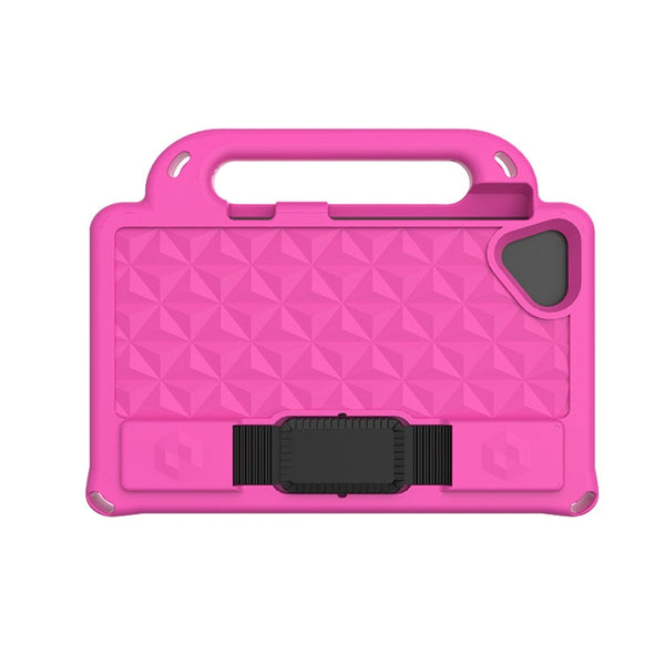 For Lenovo Tab M8 8.0 TB-8505F Diamond Series EVA Anti-Fall Shockproof Sleeve Protective Shell Case with Holder & Strap(Rose Red)