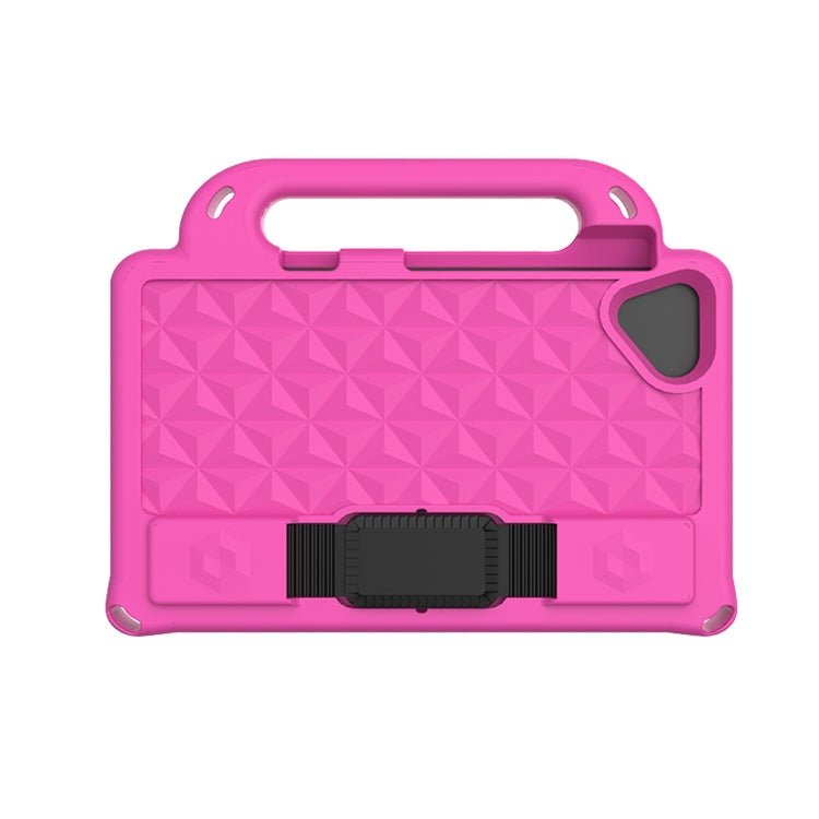 For Lenovo Tab M8 8.0 TB-8505F Diamond Series EVA Anti-Fall Shockproof Sleeve Protective Shell Case with Holder & Strap(Rose Red)