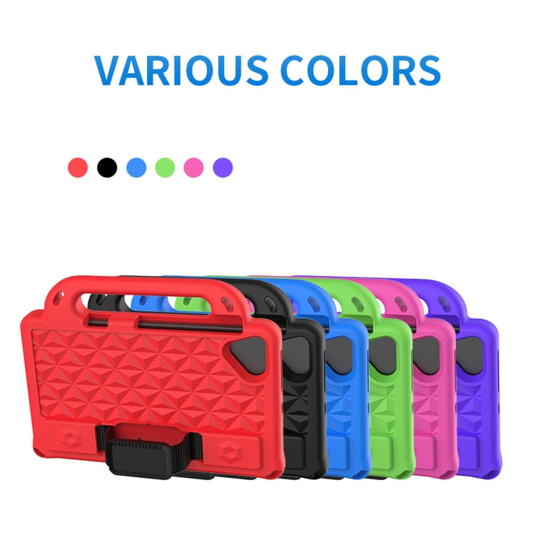 For Lenovo Tab M8 8.0 TB-8505F Diamond Series EVA Anti-Fall Shockproof Sleeve Protective Shell Case with Holder & Strap(Black)