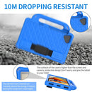 For Lenovo Tab M8 8.0 TB-8505F Diamond Series EVA Anti-Fall Shockproof Sleeve Protective Shell Case with Holder & Strap(Blue)
