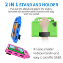 For Lenovo Tab M8 8.0 TB-8505F Diamond Series EVA Anti-Fall Shockproof Sleeve Protective Shell Case with Holder & Strap(Blue)