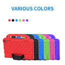 For Amazon Kindle Fire HD8 2020 Diamond Series EVA Anti-Fall Shockproof Sleeve Protective Shell Case with Holder & Strap(Rose Red)