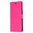 For Samsung Galaxy S21 FE Crazy Horse Texture Horizontal Flip Leather Case with Holder & Card Slots & Wallet & Photo Frame(Pink)