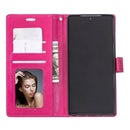For Samsung Galaxy S21 FE Crazy Horse Texture Horizontal Flip Leather Case with Holder & Card Slots & Wallet & Photo Frame(Pink)