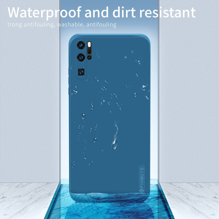 For Huawei P30 Pro PINWUYO Sense Series Liquid Silicone TPU Mobile Phone Case(Blue)