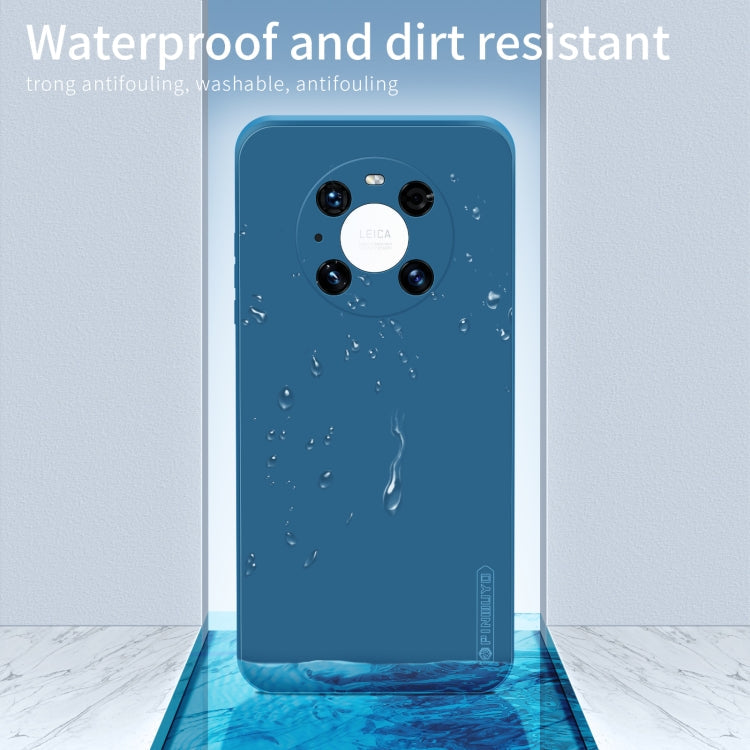 For Huawei Mate 40 Pro PINWUYO Sense Series Liquid Silicone TPU Mobile Phone Case(Blue)