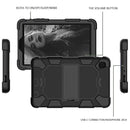 For Samsung Galaxy Tab A7 Lite T220 / T225 Two-Color Robot Shockproof Silicone + PC Protective Case with Holder(Black)