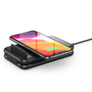 15W 3 in 1 Foldable Qi Fast Wireless Charger Station Phone Holder for iPhones & iWatchs & Airpods(White)