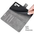 For OPPO Reno6 5G Retro Calf Pattern Buckle Horizontal Flip Leather Case with Holder & Card Slots & Wallet(Grey)