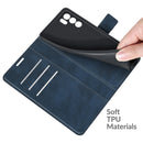 For OPPO Reno6 5G Retro Calf Pattern Buckle Horizontal Flip Leather Case with Holder & Card Slots & Wallet(Blue)