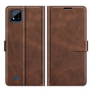 For OPPO Realme C11 2021 Retro Calf Pattern Buckle Horizontal Flip Leather Case with Holder & Card Slots & Wallet(Dark Brown)