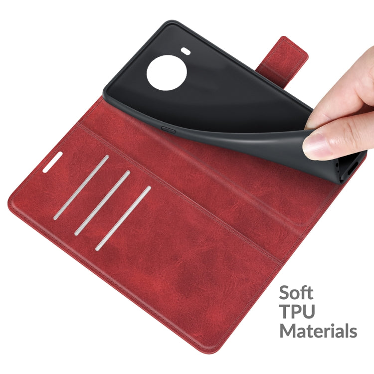 For Nokia X10 / X20 Retro Calf Pattern Buckle Horizontal Flip Leather Case with Holder & Card Slots & Wallet(Red)