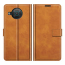 For Nokia X10 / X20 Retro Calf Pattern Buckle Horizontal Flip Leather Case with Holder & Card Slots & Wallet(Yellow)