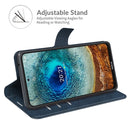 For Nokia X10 / X20 Retro Calf Pattern Buckle Horizontal Flip Leather Case with Holder & Card Slots & Wallet(Blue)