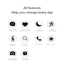 ZERO 0.96inch Color Screen Smart Watch IP68 Waterproof,Support Heart Rate Monitoring/Sleep Monitoring/Call Reminder/Sedentary Reminder(Black)