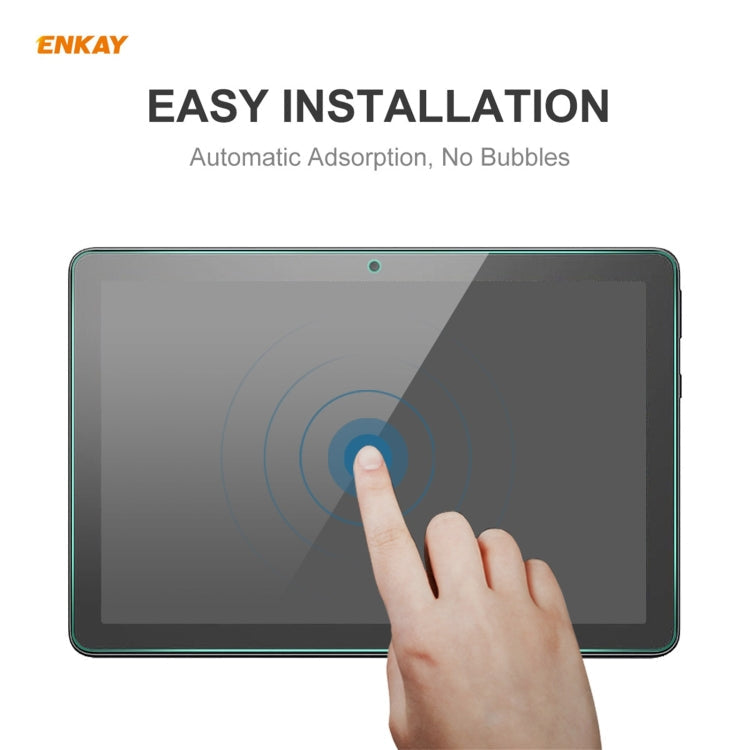 2 PCS For Amazon Fire HD 10 / HD 10 Plus 2021 ENKAY Hat-Prince 0.33mm 9H Surface Hardness 2.5D Explosion-proof Tempered Glass Protector Film