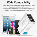 F002C QC3.0 USB + USB 2.0 Fast Charger with LED Digital Display for Mobile Phones and Tablets, EU Plug(Black)