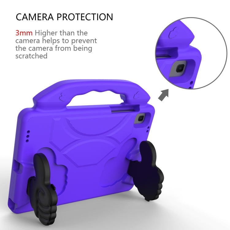 For Huawei MatePad 10.4 EVA Material Children Flat Anti Falling Cover Protective Shell with Thumb Bracket(Purple)