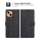 Retro Calf Pattern Buckle Horizontal Flip Leather Case with Holder & Card Slots & Wallet For iPhone 13(Black)