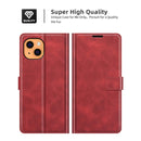Retro Calf Pattern Buckle Horizontal Flip Leather Case with Holder & Card Slots & Wallet For iPhone 13(Red)