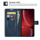Retro Calf Pattern Buckle Horizontal Flip Leather Case with Holder & Card Slots & Wallet For iPhone 13(Blue)