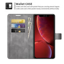 Retro Calf Pattern Buckle Horizontal Flip Leather Case with Holder & Card Slots & Wallet For iPhone 13(Grey)