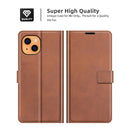 Retro Calf Pattern Buckle Horizontal Flip Leather Case with Holder & Card Slots & Wallet For iPhone 13(Light Brown)