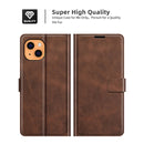 Retro Calf Pattern Buckle Horizontal Flip Leather Case with Holder & Card Slots & Wallet For iPhone 13(Dark Brown)