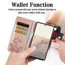 For Google Pixel 6 Pro Four-leaf Clasp Embossed Buckle Mobile Phone Protection Leather Case with Lanyard & Card Slot & Wallet & Bracket Function(Rose Gold)