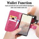 For Google Pixel 6 Pro Four-leaf Clasp Embossed Buckle Mobile Phone Protection Leather Case with Lanyard & Card Slot & Wallet & Bracket Function(Magenta)