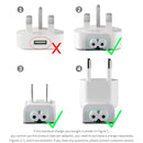 2 PCS XJ01 Power Adapter for iPad 10W 12W Charger & MacBook Series Charger, EU Plug