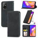 For OPPO A94 5G / A95 5G/F19 Pro+ /Reno5 Z Retro Skin Feel Business Magnetic Horizontal Flip Leather Case With Holder & Card Slots & Wallet & Photo Frame(Black)