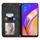 For OPPO A94 5G / A95 5G/F19 Pro+ /Reno5 Z Retro Skin Feel Business Magnetic Horizontal Flip Leather Case With Holder & Card Slots & Wallet & Photo Frame(Black)